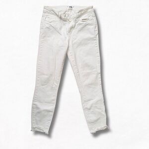 PAIGE Verdugo Crop Skinny Jeans | White
Raw Hem